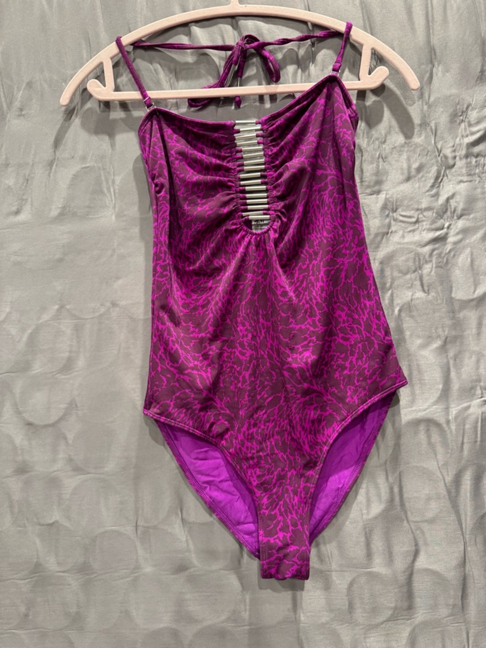 H&M Purple Fuchsia Patterned Dress/Top
